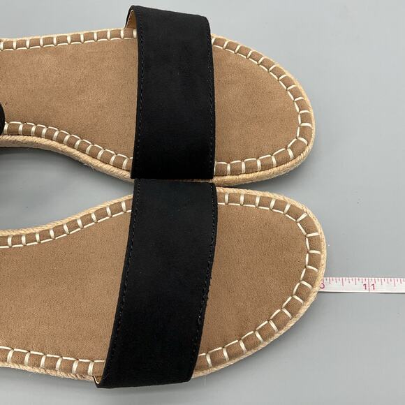 NEW Style & Co Women’s Peggyy Ankle Strap Espadrille Flat Sandals Black Size 8M - Picture 7 of 10